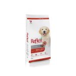 Reflex Dog Puppy Beef & Rice  /  Пълноценна храна за подрстващи кученца от средни и едри породи с телешко и ориз. - 15кг.