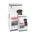 Reflex Premium Puppy/Junior Food – Lamb & Rice -Пълноценна храна за подрастващи кучета от всички породи с агнешко месо и ориз-15 кг.