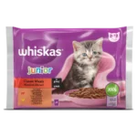 Whiskas Junior паучове за подрастващи котки - месна селекция 4 х 85 гр