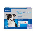 Effipro Duo spot-on dog 10-20kg  / Ефипро дуо куче 10-20кг - противопаразитни пипети за кучета с двойно действие