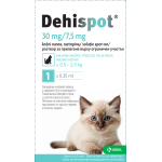 Dehispot 30 mg/ 7,5 mg  /  Дехиспот разтвор за прилагане върху ограничен участък за големи котки (0,5 - 2,5kg) - 1 пипета